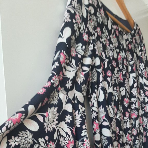 ELIZA J - Floral Shift Dress - Size 4 - Picture 2 of 6